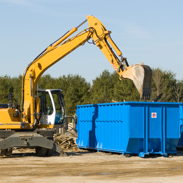 can i choose the location where the residential dumpster will be placed in Northford CT